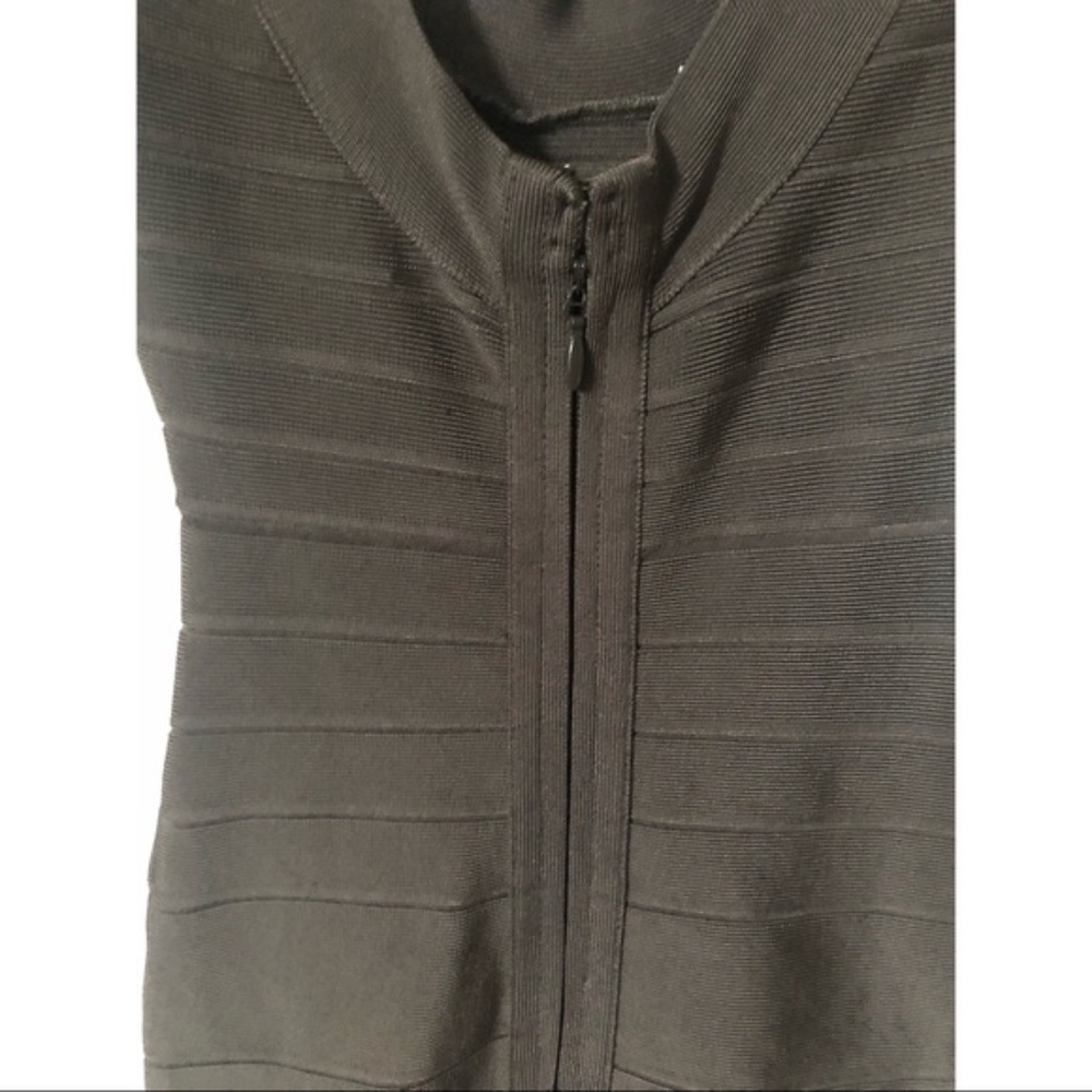 Herve Leger Classic Y2K Bandage Dress Gray SZ XXS - Picture 4 of 12